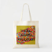 Man, dat is complex!Orphan Black quote Tote Bag (Voorkant)