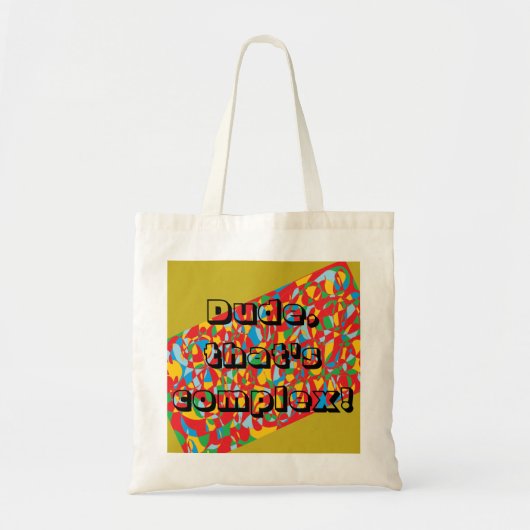 Man, dat is complex!Orphan Black quote Tote Bag (Voorkant)