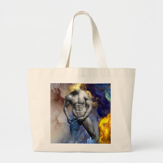 Man dat jeans, SlipperyJoe, overhemden, homo's en Grote Tote Bag (Voorkant)