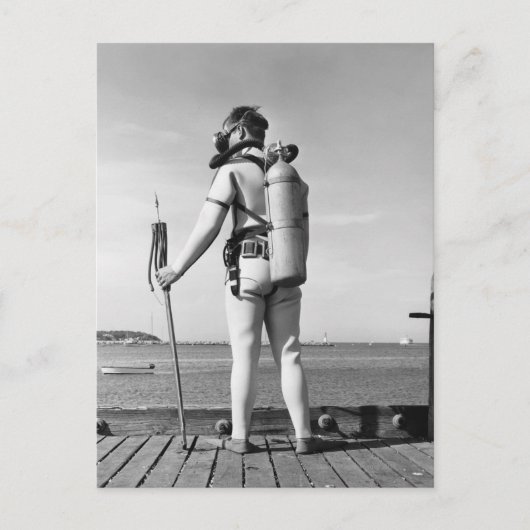 Man dat op papier staat briefkaart (Voorkant)