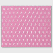 Man dat Runners Silhouette op Roze Achtergrond in  Cadeaupapier (Vlak)