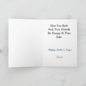 Man dat slaapt of flauwvalt in het Wenskaart van d Kaart (Binnen)