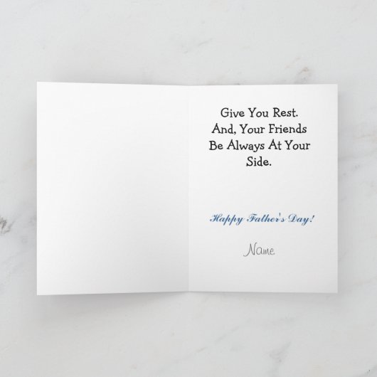 Man dat slaapt of flauwvalt in het Wenskaart van d Kaart (Binnen)