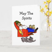 Man dat slaapt of flauwvalt in het Wenskaart van d Kaart (Gele Bloem)