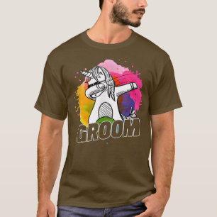 Man DE BRUIDEGOM - Mannen Bachelor Verlovingsfeest T-shirt