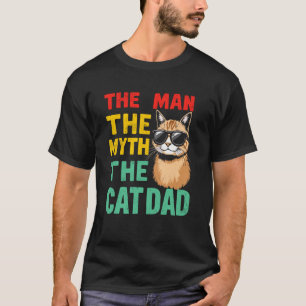 Man de Mythe De Kat Papa Grap Kat Liefhebber Papa  T-shirt