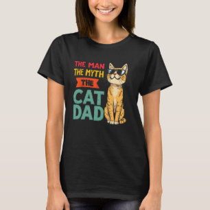 Man de Mythe De Kat Papa Grap Kat Liefhebber Papa  T-shirt