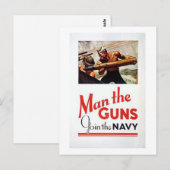 Man De Pistolen voegen zich bij de werving bij de Briefkaart (Voorkant / Achterkant)