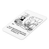 Man De vernis Cartoon wassen. Magneet (Linkerzijde)