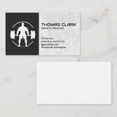 Man Deadlifting Heavy Weights Visitekaartje (Voorkant / Achterkant)