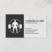 Man Deadlifting Heavy Weights Visitekaartje (Voorkant)