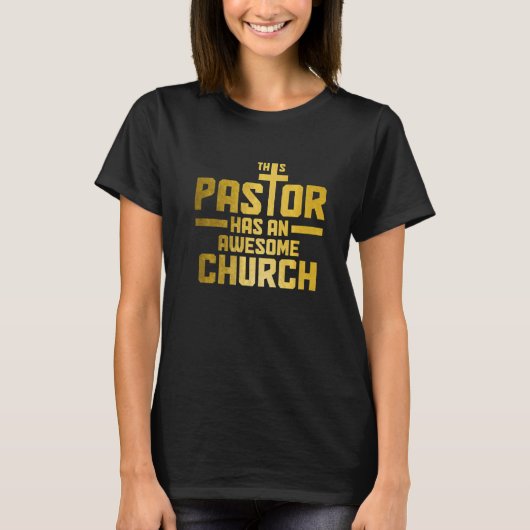 Man Deze predikant heeft een geweldige kerk Christ T-shirt (Voorkant)