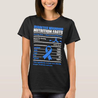 Man Diabetes Warrior Rition Feiten Diabetici T-shirt