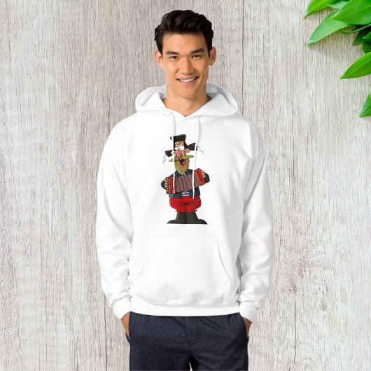 Man die accordeon speelt hoodie