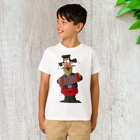 Man die accordeon speelt t-shirt