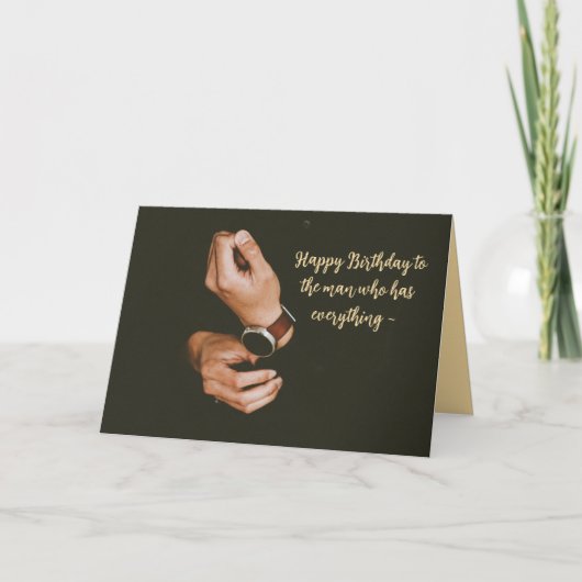 MAN DIE ALLES HEEFT JUBILEUM KAART (Voorkant)