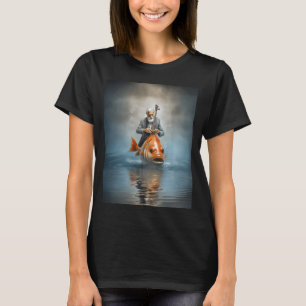 Man die contrabas speelt t-shirt