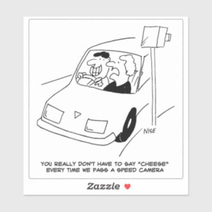 Man die de Cartoon van de Camera van de Afgelopen  Sticker