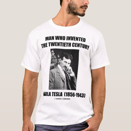 Man die de twintigste eeuw heeft uitgevonden t-shirt (Voorkant)