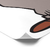 Man die een doos bekijkt poster (Hoek)