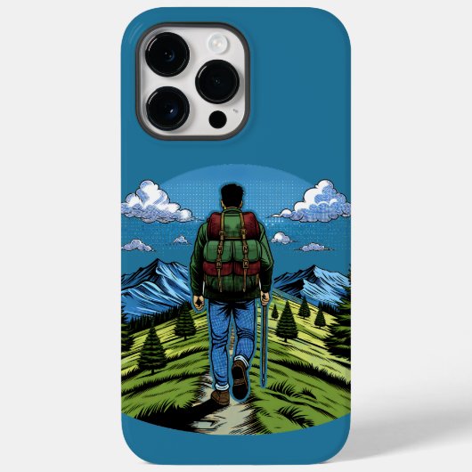 Man die een pad wandelt zoals de A.T. Case-Mate iPhone Case (Achterkant)