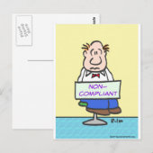 man die gestraft wordt door het dragen van een nie briefkaart (Voorkant / Achterkant)