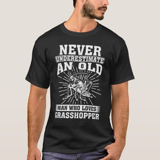 Man die houdt van sprinkhaan t-shirt (Voorkant)