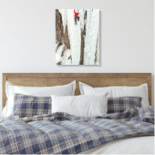 Man die ijs beklimt, Colorado Canvas Afdruk (Insitu (Slaapkamer))