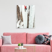 Man die ijs beklimt, Colorado Canvas Afdruk (Insitu (Woonkamer))