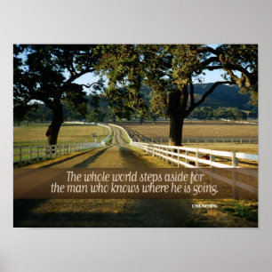 Man die Inspirerend Poster kent