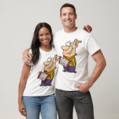 Man die op de Accordeon Speelt T-shirt (Unisex)