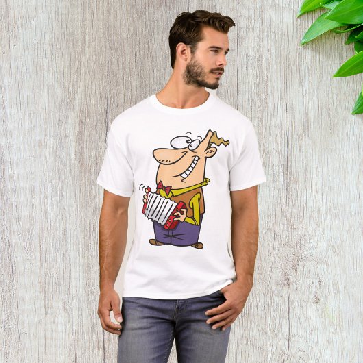 Man die op de Accordeon Speelt T-shirt
