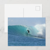 Man die op golf surft ansichtkaart briefkaart (Voorkant / Achterkant)