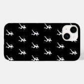 Man die Runners Silhouette HeartBeat Lijn in werki Case-Mate iPhone Case (Achterkant (horizontaal))