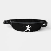 Man die Runners Silhouette HeartBeat Lijn in werki Heuptasje (Voorkant)