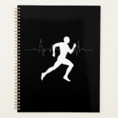 Man die Runners Silhouette HeartBeat Lijn in werki Planner (Voorkant)