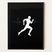 Man die Runners Silhouette HeartBeat Lijn in werki Planner (Achterkant)