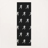 Man die Runners Silhouette HeartBeat Lijn in werki Yogamat (Voorkant)