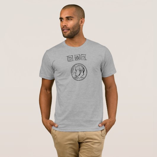 Man Dime T-shirt (Voorkant volledig)