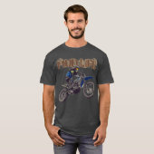 Man Dirt Bike Mud Life Mud Bogging T-Sh T-shirt (Voorkant volledig)