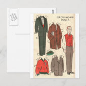  Man Doll Briefkaart (Voorkant / Achterkant)