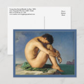 Man door het Zee van Flandrin Briefkaart (Voorkant / Achterkant)