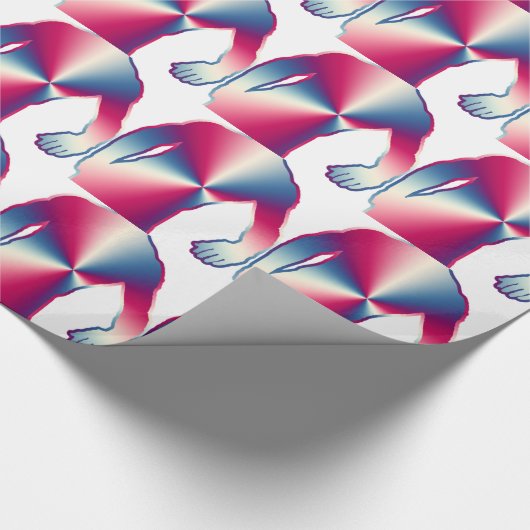 Man dosering cadeaupapier (Hoek)