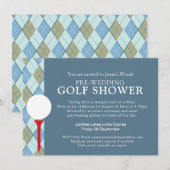 Man douche Golf dag pre-huwelijksevenement Kaart (Voorkant / Achterkant)