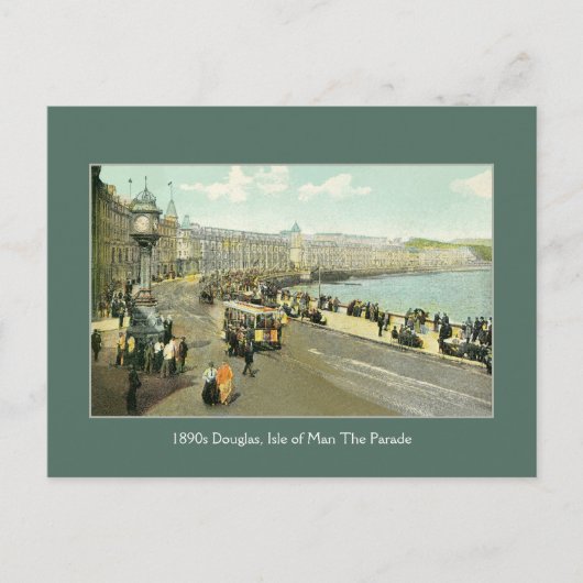 man, Douglas, Parade 1890 Briefkaart (Voorkant)