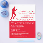 Man draait, Athletics Lesson Adverteren Flyer (Enkel)