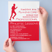Man draait, Athletics Lesson Adverteren Flyer (Hand)