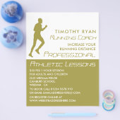 Man draait, Athletics Lesson Adverteren Flyer (Enkel)