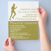Man draait, Athletics Lesson Adverteren Flyer (Hand)