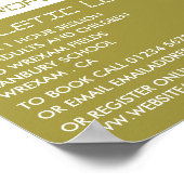 Man draait, Athletics Lesson Adverteren Poster (Hoek)